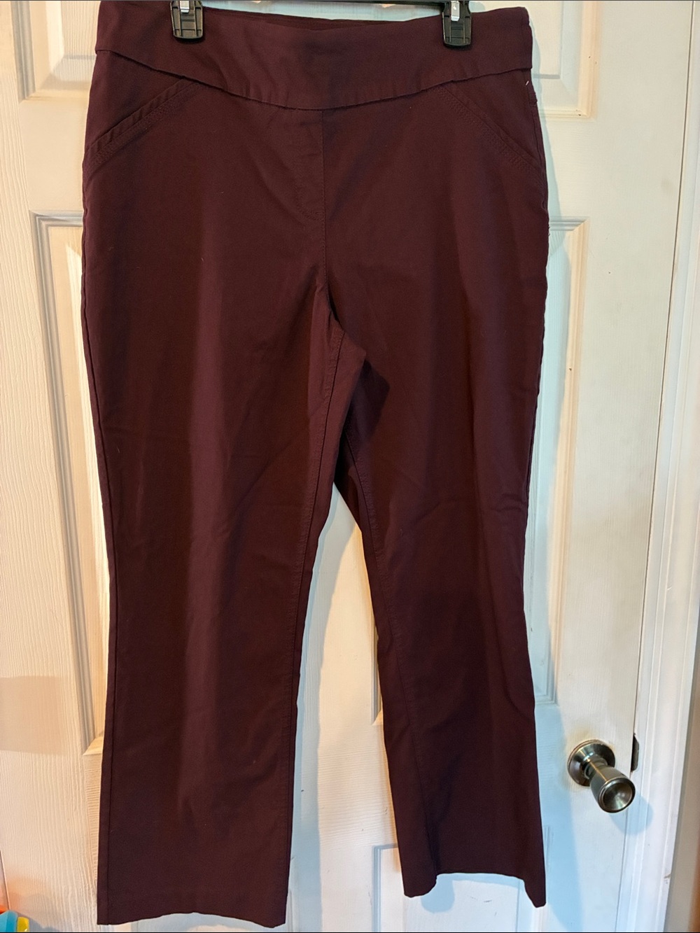 West bound Size 16 Short Women's Wine Colored Straight Leg Pants
